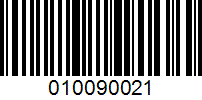 Barcode for 010090021