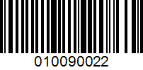 Barcode for 010090022