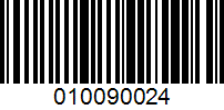 Barcode for 010090024