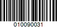 Barcode for 010090031