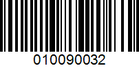 Barcode for 010090032