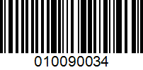 Barcode for 010090034