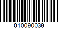 Barcode for 010090039