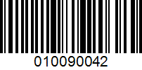 Barcode for 010090042