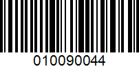 Barcode for 010090044