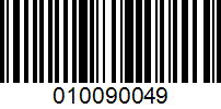 Barcode for 010090049