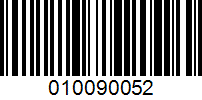 Barcode for 010090052