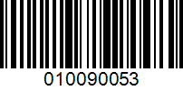 Barcode for 010090053