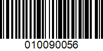 Barcode for 010090056