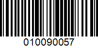 Barcode for 010090057