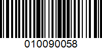 Barcode for 010090058