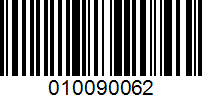 Barcode for 010090062