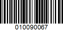 Barcode for 010090067