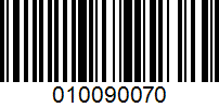 Barcode for 010090070