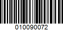 Barcode for 010090072