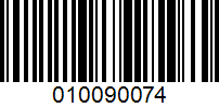 Barcode for 010090074