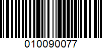 Barcode for 010090077