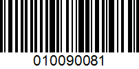 Barcode for 010090081