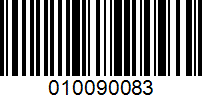 Barcode for 010090083