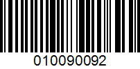 Barcode for 010090092