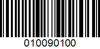 Barcode for 010090100