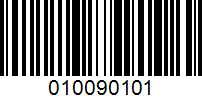 Barcode for 010090101