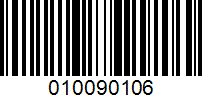 Barcode for 010090106