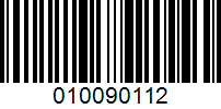 Barcode for 010090112