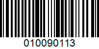 Barcode for 010090113