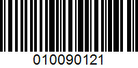 Barcode for 010090121