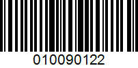 Barcode for 010090122