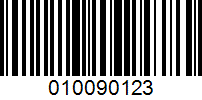 Barcode for 010090123