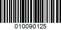 Barcode for 010090125