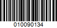 Barcode for 010090134