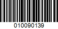 Barcode for 010090139
