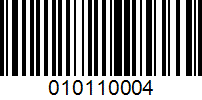 Barcode for 010110004