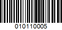 Barcode for 010110005