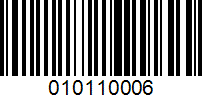 Barcode for 010110006