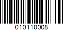 Barcode for 010110008