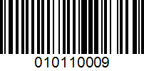 Barcode for 010110009