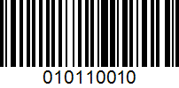 Barcode for 010110010