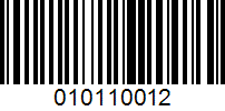 Barcode for 010110012