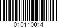 Barcode for 010110014