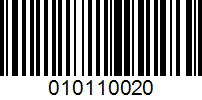 Barcode for 010110020