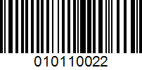 Barcode for 010110022