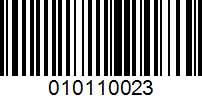 Barcode for 010110023