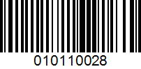 Barcode for 010110028