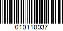 Barcode for 010110037