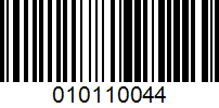 Barcode for 010110044