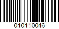 Barcode for 010110046